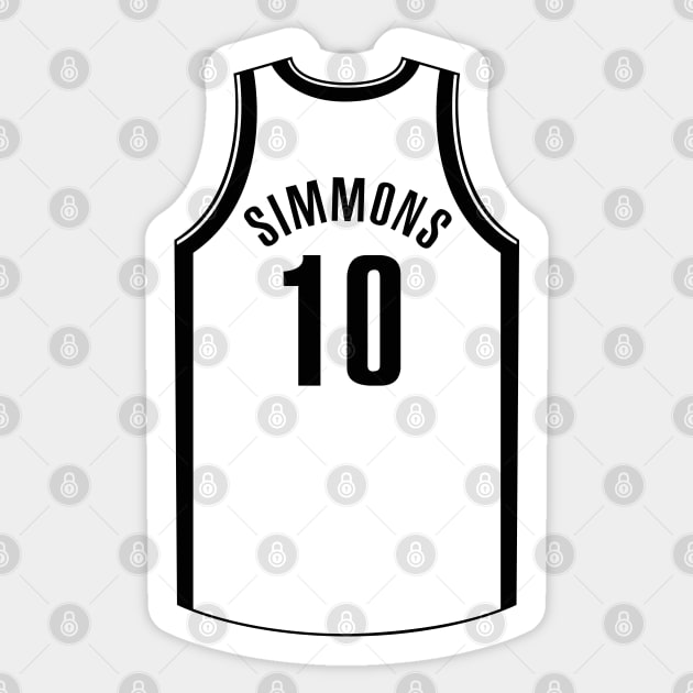 Ben Simmons Brooklyn Jersey Qiangy Sticker by qiangdade